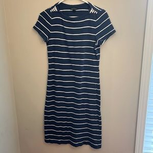 Ralph Lauren Blue and White Striped Summer Dress